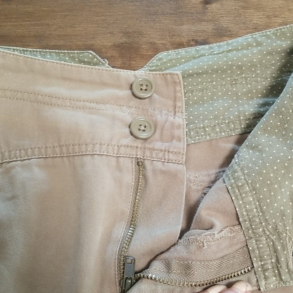 Bass 100% Cotton A Line Skirt. Womens Size 6 Khaki Color - Picture 5 of 6